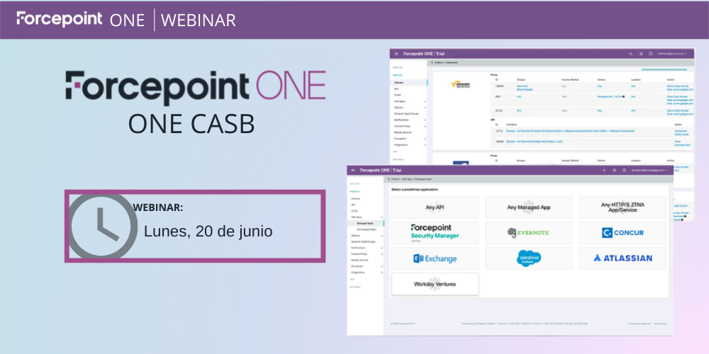 Webinar Forcepoint ONE CASB